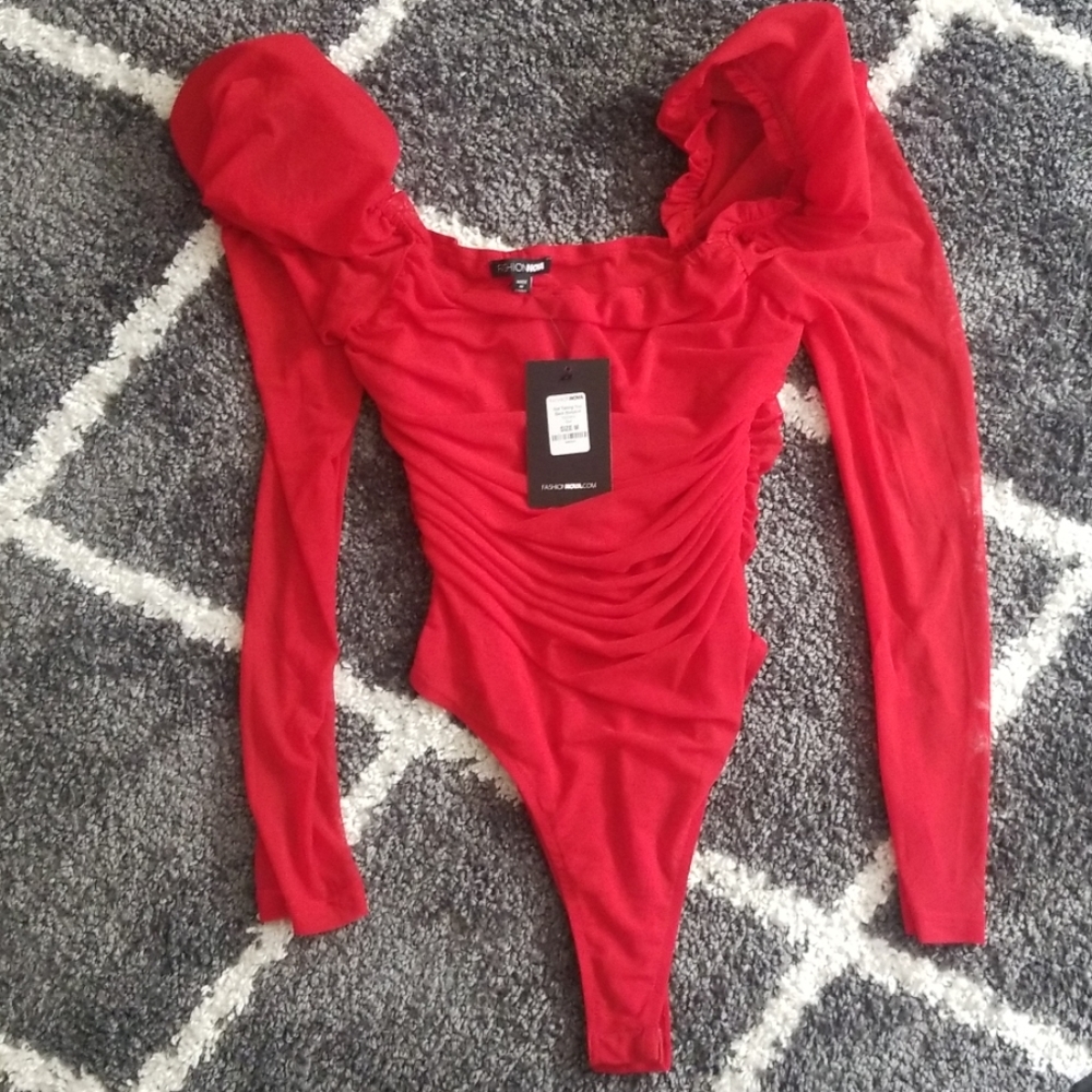 Red bodysuit